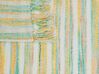 Manta de acrílico amarillo/verde menta/beige 130 x 170 cm NUWAR_834448