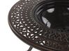 Kulatý zahradní stůl s grilem ⌀ 105 cm hnědý MANFRIA_765630