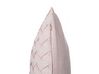 Dekorativní růžový polštář s propletaným vzorem 45 x 45 cm TITHONIA_714628