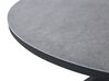 Round Garden Dining Table ⌀120 cm Grey with Black MALETTO_828785