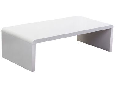 Tavolino da caffè basso bianco 120 x 60 cm MILWAUKEE