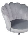 Velvet Desk Chair Grey MONTICELLO_851764
