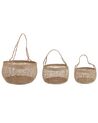 Set of 3 Seagrass Baskets Natural ARAPAIMA_824871