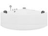 Whirlpool Corner Bath with LED 1970 x 1400 mm White BARACOA_821055