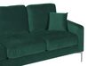 3 Seater Velvet Sofa Green GAVLE_813722