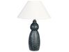 Tafellamp keramiek donkerblauw/wit MATINA_849301