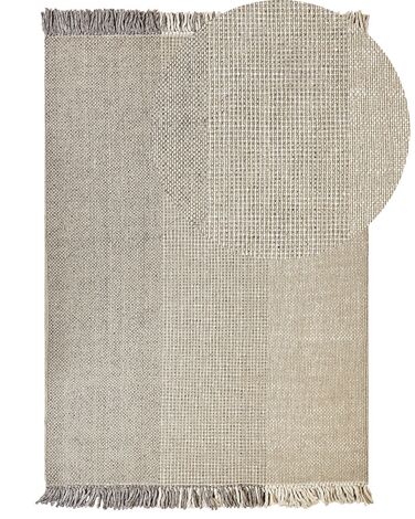 Tapis en laine grise 160 x 230 cm TEKELER