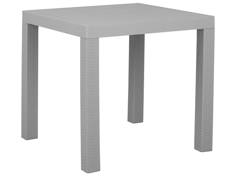 Tavolo da giardino in rattan sintetico 80 x 80 cm grigio chiaro FOSSANO_744584