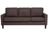 3 Seater Fabric Sofa with Ottoman Brown AVESTA_741911