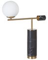 Lámpara de mesa de mármol negro/dorado 65 cm HONDO_866944