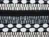 Pouf en laine et coton noir et blanc 41 x 41 cm GUNTUR_711429