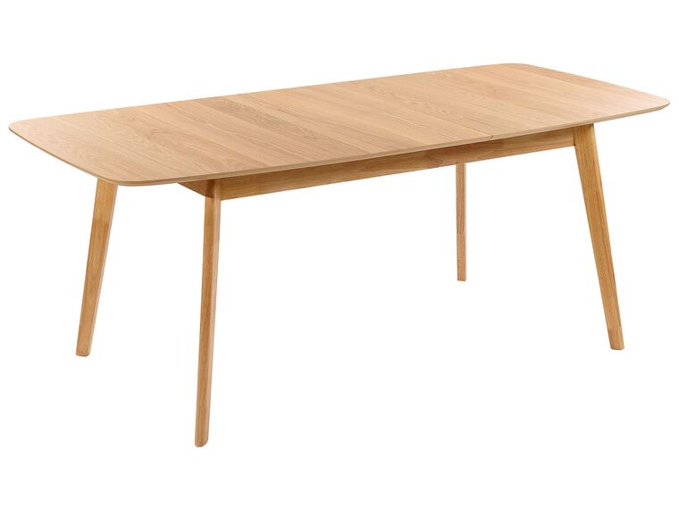 Extending Dining Table 150/190 x 90 cm Light Wood MADOX_858498