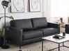 3 Seater Leather Sofa Black SAVALEN_723693