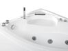 Whirlpool-Badewanne weiß Eckmodell mit LED 150 x 100 cm rechts NEIVA_796392
