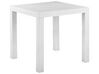 Zahradní stůl v ratanovém vzhledu 80 x 80 cm bílý FOSSANO_807972