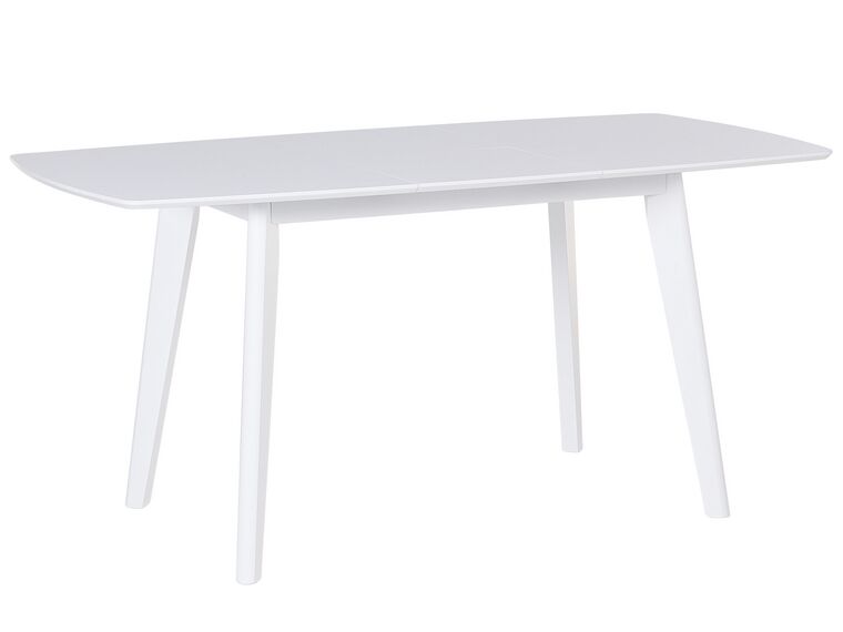 Mesa de jantar branca extensível 120/160 x 80 cm SANFORD_763428