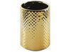Conjunto de accesorios de baño de cerámica dorado/beige claro CUMANA_823305
