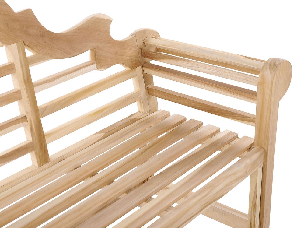 Banco de jardín en madera de teca 180 cm MARLBORO | Beliani.es