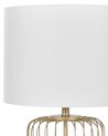 Lámpara de mesa de metal blanco/dorado 58 cm THOUET_823433