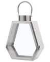 Steel Candle Lantern 35 cm Silver CORSICA_723302