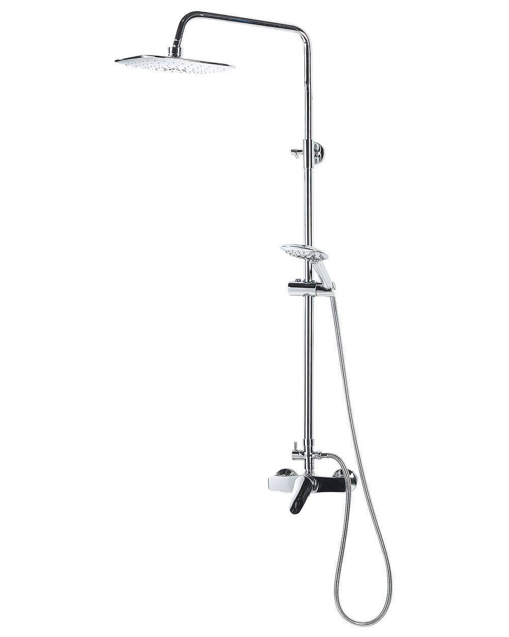 Mixer Shower Set Silver HOWICK Beliani.co.uk