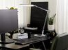 Schreibtischlampe LED Metall silber 80 cm verstellbar GRUS_855129
