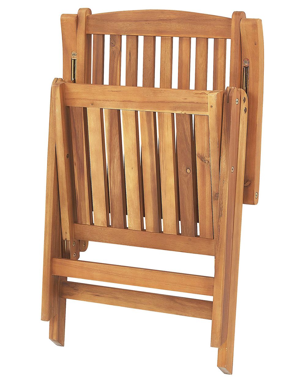 Set of 6 Acacia Wood Garden Folding Chairs JAVA Beliani.co.uk