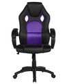Chaise de bureau en cuir PU violet FIGHTER_677324