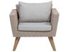 4 Seater PE Rattan Garden Sofa Set Grey VITTORIA_744950