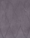 Fauteuil bergère en velours gris avec repose-pieds assorti SANDSET_776386