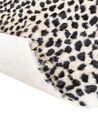 Alfombra de piel sintética estampado de guepardo beige y negro 130 x 170 cm OSSA_913680