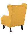 Fabric Wingback Chair Yellow ALTA_751374