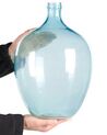 Dekoratívna sklenená váza 39 cm svetlomodrá ROTI_867333