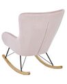 Velvet Rocking Chair Pink ELLAN_822934