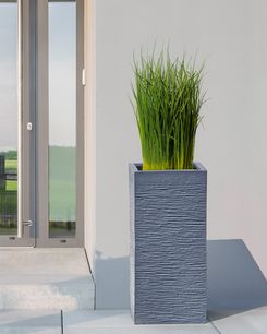 Kukkaruukku savikuituseos harmaa 33 x 33 x 70 cm DION Kukkaruukku savikuituseos harmaa 33 x 33 x 70 cm DION