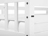 Wooden EU Single Size Bunk Bed with Storage White REVIN_797097