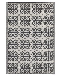 Ulkomatto musta/valkoinen 120 x 180 cm NELLUR