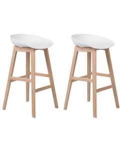Baarituoli muovi valkoinen 2 kpl MICCO Baarituoli muovi valkoinen 2 kpl MICCO