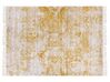 Tappeto viscosa giallo e beige 140 x 200  cm BOYALI_836793