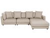 3-seters sofa stoff med ottoman beige SIGTUNA_896583