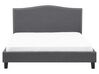 Fabric EU King Size Bed Grey MONTPELLIER_708926