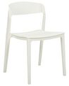 Set of 2 Dining Chairs White SOMERS_873403