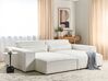 Right Hand Boucle Chaise Lounge White HELLNAR_911307