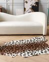 Kunstfell-Teppich Leopard braun / weiß 150 x 200 cm BOGONG_820232