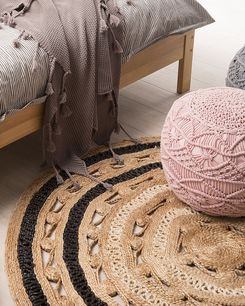 Matto juutti beige/musta 140 cm GOYNE Matto juutti beige/musta 140 cm GOYNE