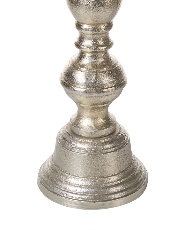 5-armiger Kerzenständer Aus Aluminium, 144cm Silber - Eleganter Kerzenhalter Für Esstisch & Flur