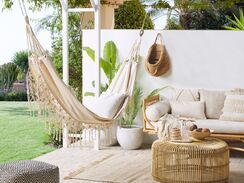 Riippumatto puuvilla beige ROCCA Riippumatto puuvilla beige ROCCA