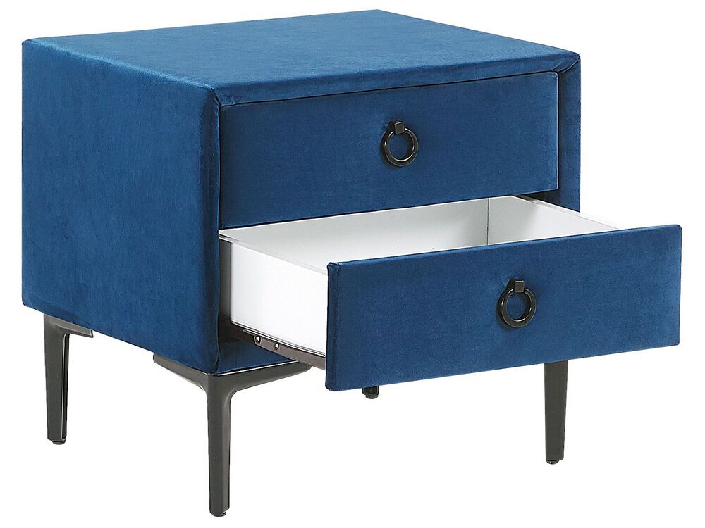 Schlafzimmer komplett Set 3-teilig blau 140 x 200 cm SEZANNE | Beliani.pt