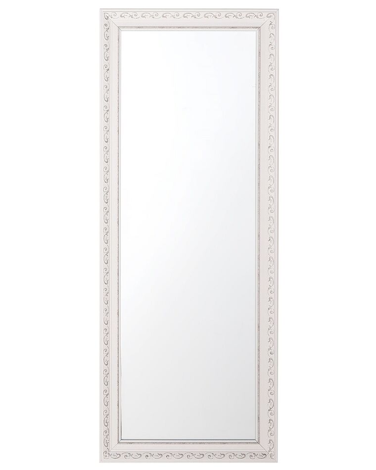 Wandspiegel weiß / silber rechteckig 50 x 130 cm MAULEON_712818
