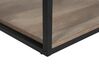 Mesa auxiliar madera oscura/negro 56 x 56 cm FORRES_726096